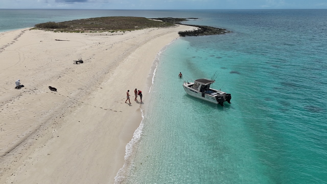 Aerial sand cays