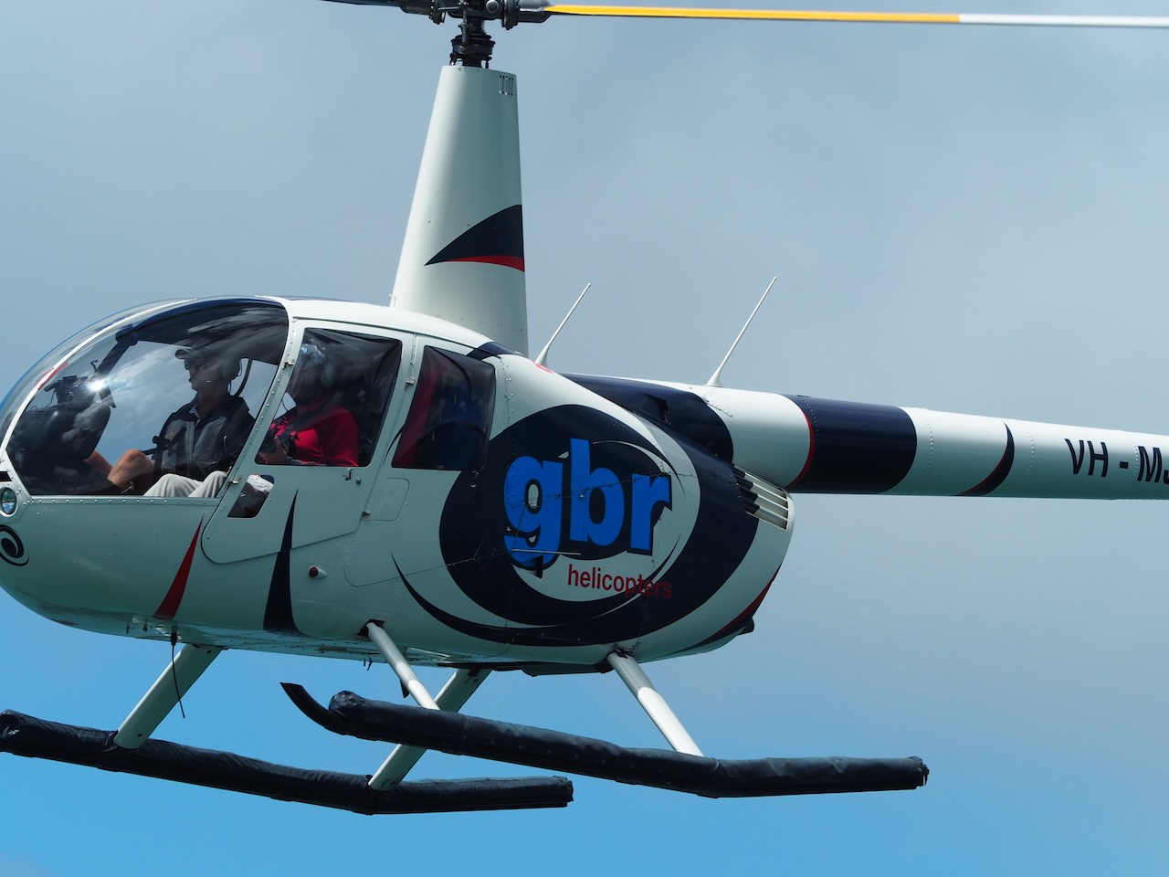 Preparing the Helicopter at Horn Island